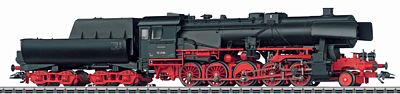 Marklin 37150 HO Scale Class 52 2-10-0 w/Witte Deflectors & Tub Tender - 3-Rail w/Sound & Digital -- German Federal Railroad DB #52 3164 (Era III, black, red)