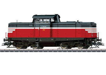 Marklin 37174 HO Scale Class 142 - 3-Rail - Sound and Digital -- Servizi Ferroviari SerFer (Era V 2002, red, gray)