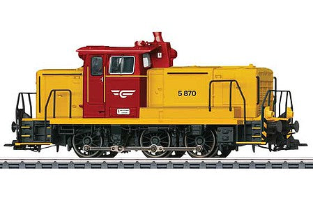 Marklin 37244 HO Scale Class Di5 - 3-Rail - Sound and Digital -- Norwegian State Railways NSB (Era IV 1988, yellow, red)