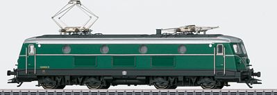Marklin 37245 HO Scale Class 140 Electric - 3-Rail w/Sound & Digital -- Belgian State Railways SNCB/NMBS (Era III 1960, green, silver, black)