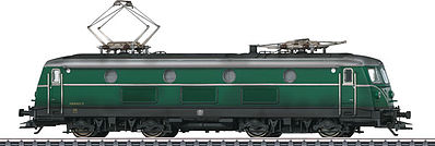 Marklin 37247 HO Scale Class 140 Electric - 3-Rail w/Sound & Digital -- Belgian State Railways SNCB/NMBS (Era III 1960, Weathered; green, silver)
