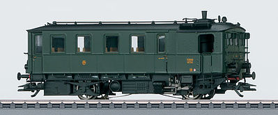 Marklin 37258 HO Scale Kittel Steam Railcar - Digital Equipped -- French State Railways SNCF (Era III 1949, Bottle Green)