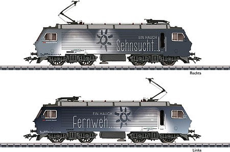 Marklin 37301 HO Scale Class Re 4/4 IV Electric Class 446 - 3-Rail - Sound and Digital -- Swiss Southeast Railroad SOB 446 017-6 (Era VI 2018, "Themes Scheme")