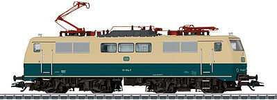 Marklin 37314 HO Scale Class 111 Electric - 3-Rail w/Sound & Digital -- German Federal Railroad DB #111 014-7 (Era IV 1975, ocean blue, ivory)
