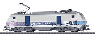 Marklin 37380 HO Scale Class 26000 Electric 3-Rail w/Sound & Digital -- French State Railways SNCF #426163 (Era V, En Voyage Scheme, white, blue, gr