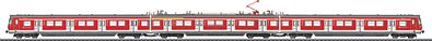 Marklin 37506 HO Scale S-Bahn Electric Railcar Train - 3-Rail w/Sound & Digital -- German Railroad DB AG (Era VI, Traffic Red, white, gray)