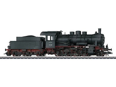 Marklin 37516 HO Scale Class 56.2-8 2-8-0 - 3-Rail w/Sound, Smoke & Digital -- German State Railroad DRG #56 569 (Weathered, Era II 1938, black, red)