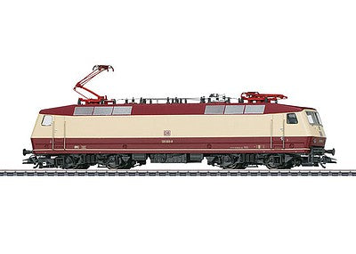 Marklin 37528 HO Scale Class 120.0 Electric 3-Rail w/Sound & Digital -- German Railroad DB AG #120 003-9 (Era V 1994, red, ivory)