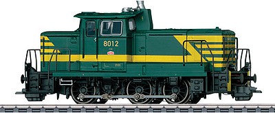 Marklin 37696 HO Scale Class 80 Diesel - 3-Rail w/Sound & Digital -- Belgian State Railways SNCB/NMBS (Era IV, green, yellow)