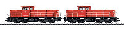 Marklin 37697 HO Scale Class 6400 2-Unit Set - 3-Rail w/Sound & Digital -- DB Schenker Rail Nederland NV (Era VI; red, black)