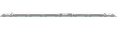 Marklin 37703 HO Scale InterCityExpress Class 401 ICE 1 Train - 3-Rail w/Sound & Digital -- German Railroad DB AG (Era VI 2014, white, red)
