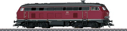 Marklin 37765 HO Scale Class 218 Diesel - 3-Rail - Sound and Digital -- German Federal Railroad DB (Era IV 1984, red, gray)