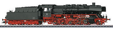 Marklin 37819 HO Scale Class 50 2-10-0 w/Box-Style Tender & Witte Deflector - 3-Rail w/Sound & Digita -- German Federal Railroad DB #051 013-1 (Era IV, 1969-70, black, red)