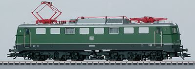 Marklin 37852 HO Scale Class E 50 Electric - 3-Rail w/Sound & Digital -- German Federal Railroad DB (Era III, green, silver, gray)