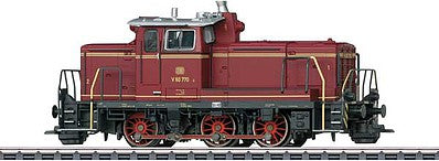 Marklin 37861 HO Scale Class V 60 Switcher - 3-Rail - Sound and Digital -- German Federal Railroad DB V 60 770 (Era III 1960s, red, gray)
