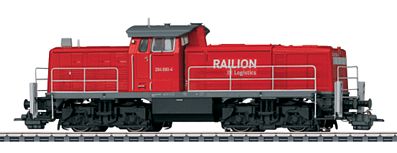 Marklin 37905 HO Scale Class 294 Diesel - Digital & Sound Equipped -- German Railroad DB AG (Era VI 2008, Traffic Red, gray, Railion DB Markings)