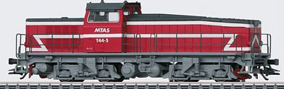 Marklin 37942 HO Scale Class T44 Diesel - 3-Rail w/Sound & Digital -- MTAS Swedish-Norwegian Ore Railroad #5 (Era VI 2010; red, gray, white, black)