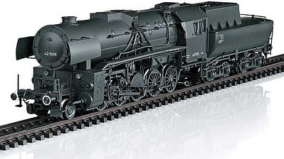 Marklin 39044 HO Scale Class 42 2-10-0 with Tub-Style Tender - 3-Rail - Sound and Digital -- German State Railroad DRG 42 506 (Era II 1944, black)