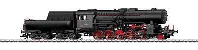 Marklin 39045 HO Scale Class 42 2-10-0 with Tub-Style Tender - 3-Rail - Sound and Digital -- Austrian Federal Railways OBB 42 2708 (Era II 1950s, black, red)