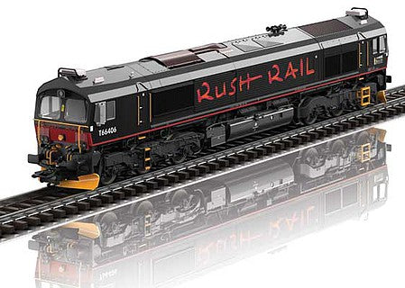 Marklin 39068 HO Scale Class 66 EMD JT42CWR Diesel - 3-Rail - Sound and Digital -- Rush Rail (Era VI 2012, black, red)