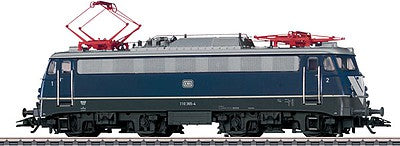 Marklin 39124 HO Scale Class 110.3 Pants Crease Electric - 3-Rail w/Sound & Digital -- German Federal Railroad DB #110 365-4 (Era IV 1979, cobalt blue, gray)