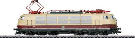 Marklin 39150 HO Scale Class 103.1 Electric - 3-Rail - Sound and Digital -- German Federal Railroad DB 103 167-3 (Era IV, 1971-1974, crimson, beige)