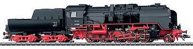 Marklin 39162 HO Scale Class 42.90 2-10-0 w/Tub Tender & Wagner Deflectors - 3-Rail w/Sound & Digital -- German Federal Railway (Era III 1955; black, red)