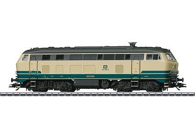 Marklin 39186 HO Scale Class 218 Diesel - 3-Rail w/Sound & Digital -- German Federal Railroad DB (Era IV 1986, ocean blue, ivory)