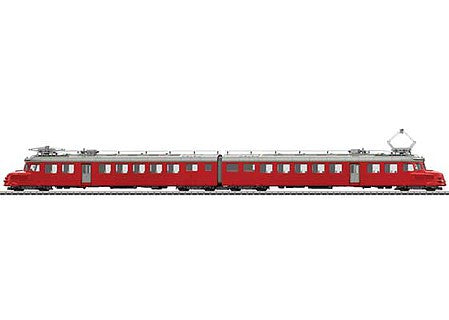 Marklin 39260 HO Scale Class RAe 4/8 Churchill Arrow Double Railcar - 3-Rail - Sound and Digital -- Swiss Federal Railways SBB RAe 4/8 1021 (Era VI 2021, red, silver)