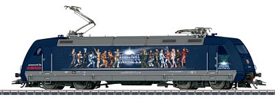 Marklin 39372 HO Scale Class 101 Electric - 3-Rail w/Sound & Digital -- Starlight Express (25 Year Jubilee, blue, gray)