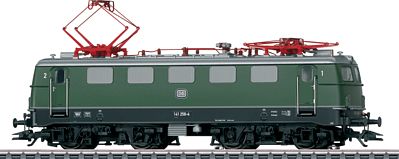 Marklin 39414 HO Scale Class 141 Electric - 3-Rail w/Sound & Digital -- German Federal Railroad DB # 141 258-4 (Era IV 1971-72, green, black, silver
