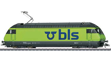 Marklin 39462 HO Scale Class 465 Electric - 3-Rail - Sound and Digital -- Bern-Lotschberg-Simplon Railroad BLS 465 011-5 (Era VI 2020, green, blue, bl