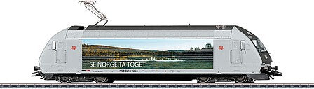 Marklin 39466 HO Scale Class EL 18 Electric - 3-Rail - Sound and Digital -- Norwegian State Railways NSB 2253 (Era VI, gray, Pine Forest-Sea Mural)