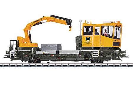 Marklin 39543 HO Scale Robel 54.22 Track Maintenance Car - 3-Rail - Sound and Digital -- Aarsleff Rail ARAIL 70004 Pernille (Era IV 2020, yellow, black)