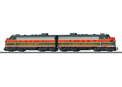 Marklin 39621 HO Scale EMD F7 A-A Set - 3-Rail w/Sound & Digital -- Great Northern #309 A, 309C (Omaha Orange, Pullman Green)