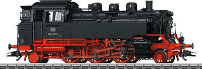 Marklin 39648 HO Scale Class 064 2-6-2T - 3-Rail w/Sound & Digital -- German Federal Railroad DB #064 136-5 (Era IV 1973, black, red)