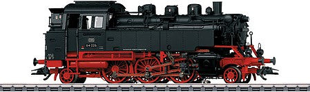 Marklin 39658 HO Scale Class 64 2-6-2T - 3-Rail - Sound and Digital -- German Federal Railroad DB 64 026 (Era III 1960, black, red)