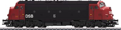 Marklin 39674 HO Scale NOHAB Class MY 1100 Diesel - 3-Rail w/Sound & Digital -- Danish State Railways DSB (Era IV, black, redr)