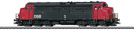 Marklin 39677 HO Scale NOHAB Class MY 1100 Diesel - 3-Rail - Sound and Digital -- Danish State Railways DSB 1110 (Era V 1998, black, red)