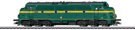 Marklin 39678 HO Scale NOHAB Class 53 Diesel - 3-Rail - Sound and Digital -- Belgian State Railways SNCB-NMBS 5319 (Era IV, green, yellow)
