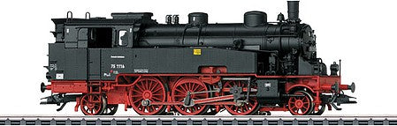 Marklin 39758 HO Scale Class 75.4 2-6-2T - 3-Rail - Sound and Digital -- German Federal Railroad DB 75 1116 (Era III 1964, black, red)