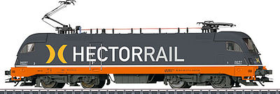 Marklin 39842 HO Scale Class 242 Electric - 3-Rail w/Sound & Digital -- Hectorrail #242 517 (Era VI 2015, black, orange, white, yellow)
