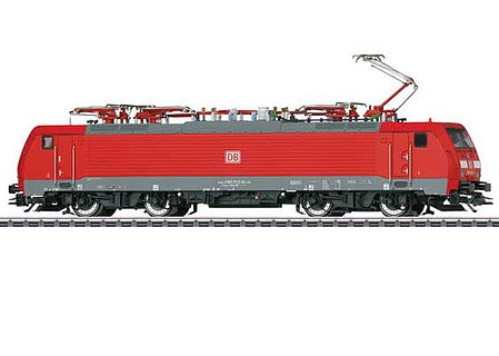 Marklin 39866 HO Scale Class 189 Electric with 4 Pantographs - 3-Rail - Sound and Digital -- German Railroad DB AG 189 012-8 (Era VI 2018, red, gray)