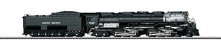 Marklin 39912 HO Scale 4-6-6-4 Challenger with Coal Tender - 3-Rail - Sound and Digital -- Union Pacific 3969 (1950s, black, silver)