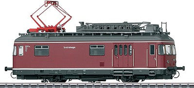 Marklin 39974 HO Scale TVT Catenary Maintenance Railcar - 3-Rail w/Sound & Digital -- German Federal Railroad DB (Era IV 1957, red, gray)