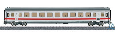 Marklin 40501 HO Scale Type Bpmz 294.3 ICE 2nd Class Coach - 3-Rail Ready to Run - Start up -- German Railroad DBAG (Era VI, white, gray, red)