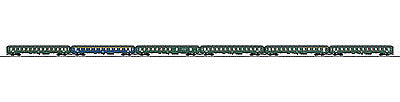 Marklin 42912 HO Scale Interzone Express Train Passenger 6-Car Set -- DB