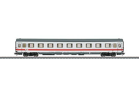 Marklin 43660 HO Scale Type Bvmkz 856 2nd Class Compartment Car - 3-Rail - Ready to Run -- German Railroad DB AG (Era VI 2003, white, red, gray)