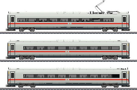 Marklin 43724 HO Scale ICE 4 3-Car Add-On Set - 3-Rail - Ready to Run -- German Railroad DB AG (Era V 2018, white, red)