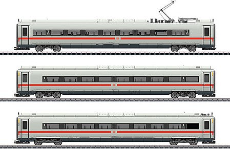 Marklin 43726 HO Scale ICE 4 3-Car Add-On Set - 3-Rail - Ready to Run -- German Railroad DB AG (Era VI 2019, white, red)